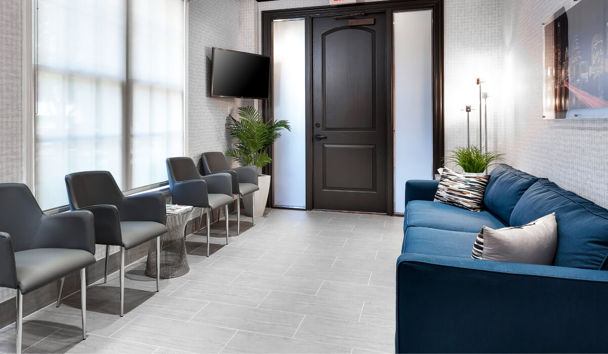 Austin Gynecomastia Center waiting room