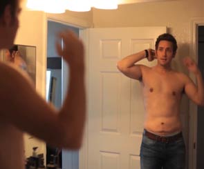 Man after Gynecomastia surgery treatment